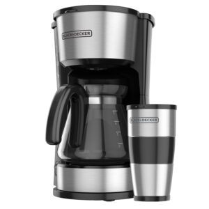 Cafetera Black & Decker 5 tazas inox.