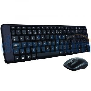 teclado inalámbrico y mouse óptico